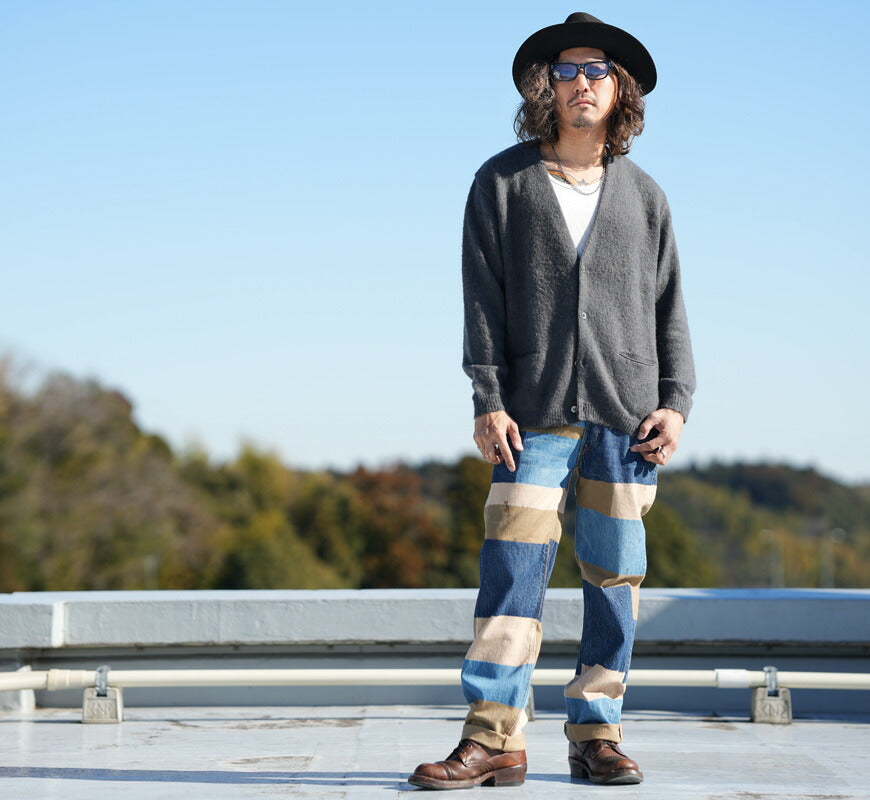 フルカウント FULLCOUNT 1350-1101 13.7oz レギュラーストレート ジーンズ CRAZY PATTERN WORKS OF ART SERIES ジンバブエコットン