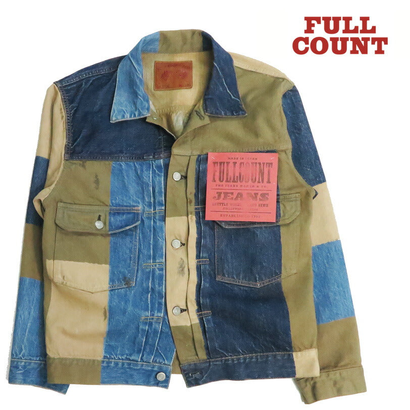 フルカウント FULLCOUNT 2501-2102 13.7oz セカンドモデル デニムジャケット CRAZY PATTERN WORKS OF ART SERIES ジンバブエコットン