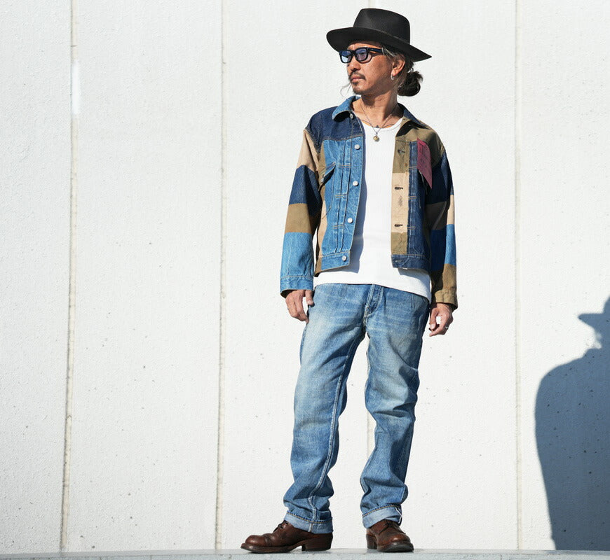 フルカウント FULLCOUNT 2501-2102 13.7oz セカンドモデル デニムジャケット CRAZY PATTERN WORKS OF ART SERIES ジンバブエコットン