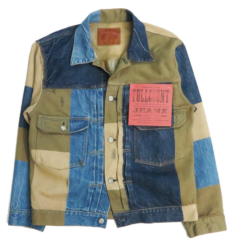 フルカウント FULLCOUNT 2501-2102 13.7oz セカンドモデル デニムジャケット CRAZY PATTERN WORKS OF ART SERIES ジンバブエコットン