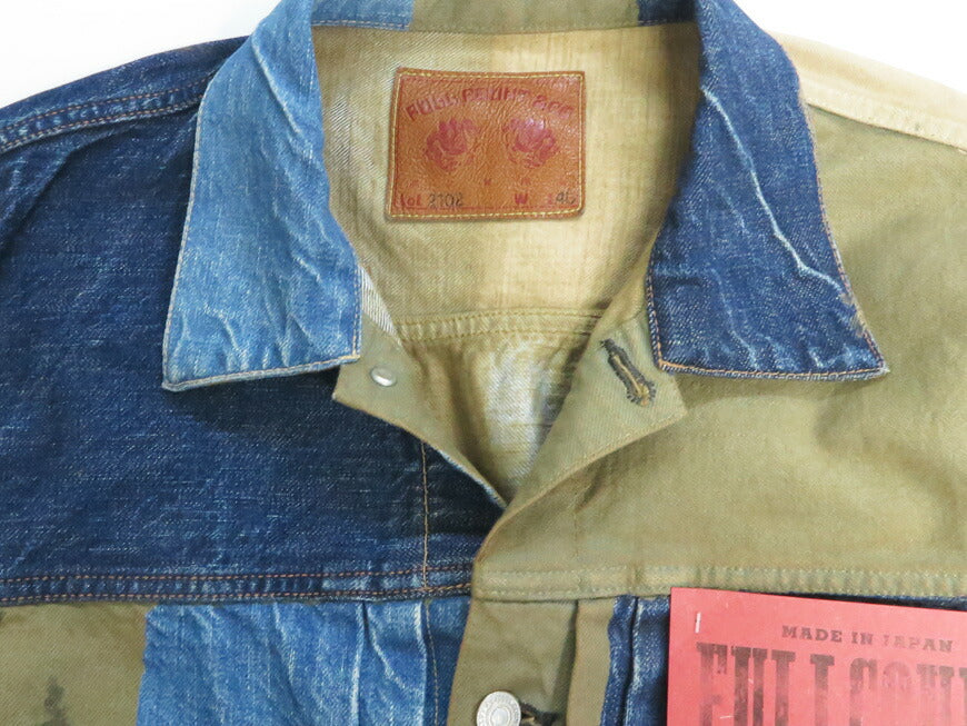 フルカウント FULLCOUNT 2501-2102 13.7oz セカンドモデル デニムジャケット CRAZY PATTERN WORKS OF ART SERIES ジンバブエコットン