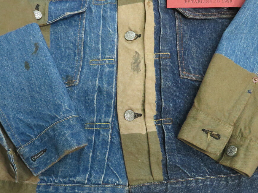 フルカウント FULLCOUNT 2501-2102 13.7oz セカンドモデル デニムジャケット CRAZY PATTERN WORKS OF ART SERIES ジンバブエコットン