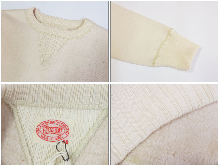 フルカウント FULLCOUNT 型両Vセットインスリーブ Double V Set In Sleeve Mother Cotton 長袖 スウェット FC3741-23【2025年秋冬新作】