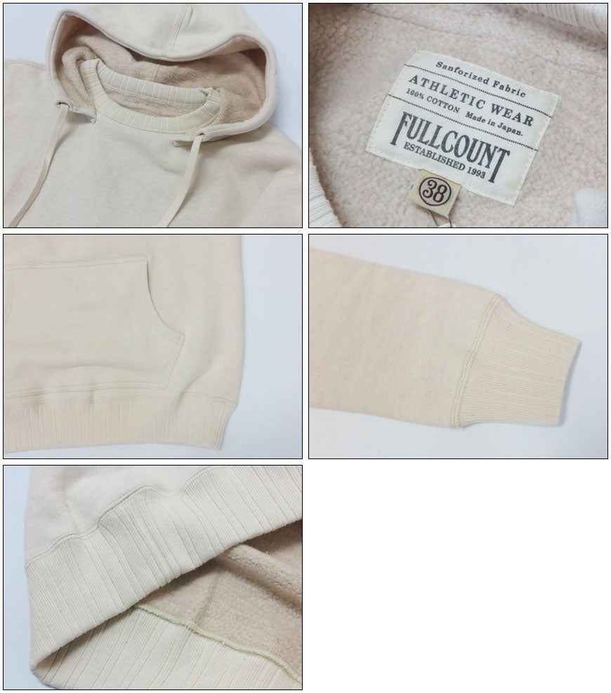 フルカウント FULLCOUNT ジンバブエコットン 後付けパーカ After Hood Sweat Shirt Mother Cotton 長袖 スウェット FC3745-23【2025年秋冬新作】