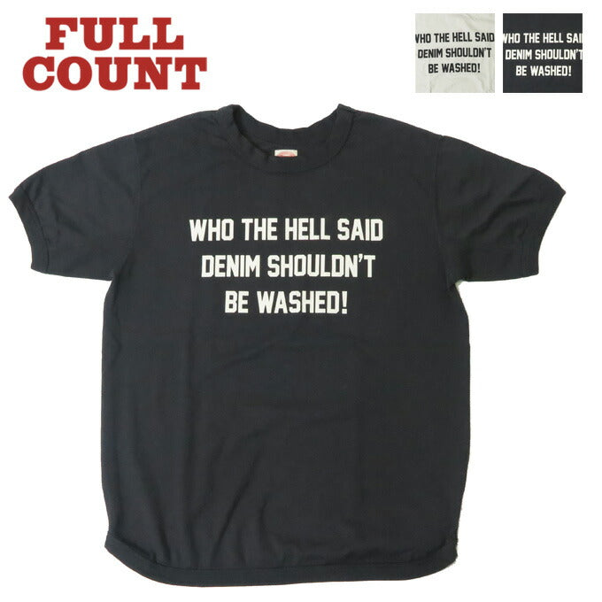 풀카운트 FULLCOUNT 플랫시머 헤비웨이트 반팔 티셔츠 WHO THE HELL SAID... 5222pt-10 【2026년 봄/여름 신작】