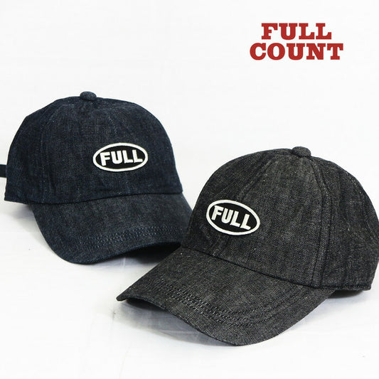 フルカウント FULLCOUNT ブラックワッペン デニム キャップ BLACK FULL WAPPEN DENIM CAP 6770-26 【2025年秋冬新作】