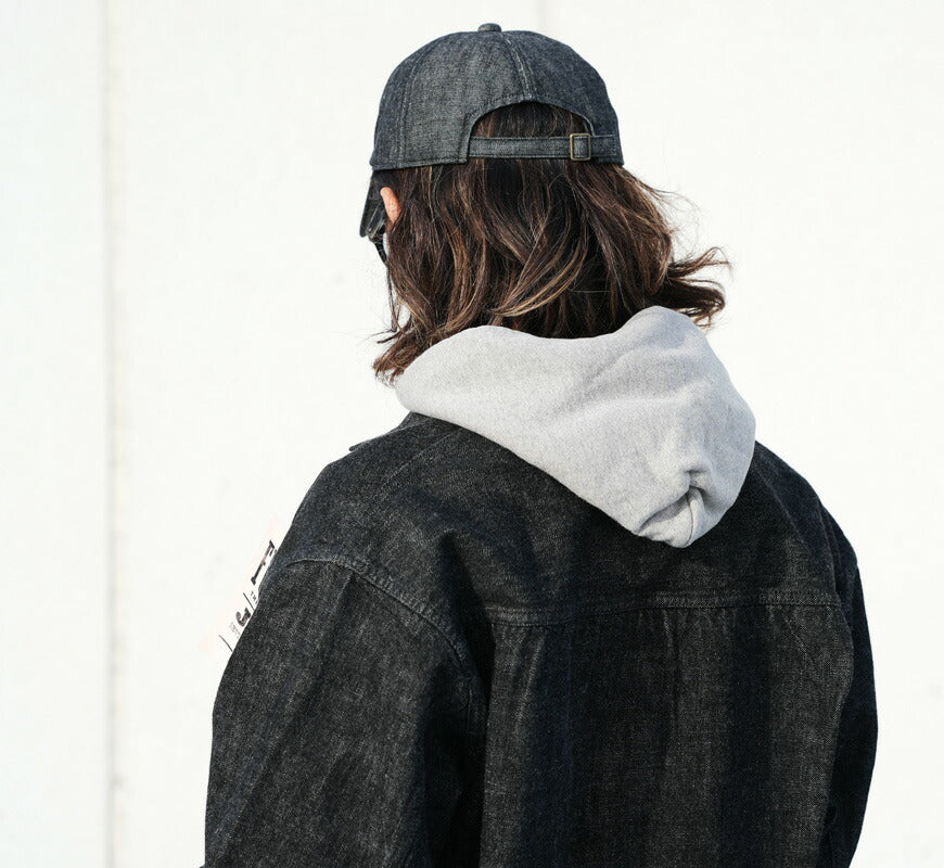 フルカウント FULLCOUNT ブラックワッペン デニム キャップ BLACK FULL WAPPEN DENIM CAP 6770-26 【2025年秋冬新作】