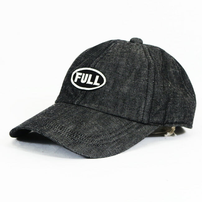 フルカウント FULLCOUNT ブラックワッペン デニム キャップ BLACK FULL WAPPEN DENIM CAP 6770-26 【2025年秋冬新作】