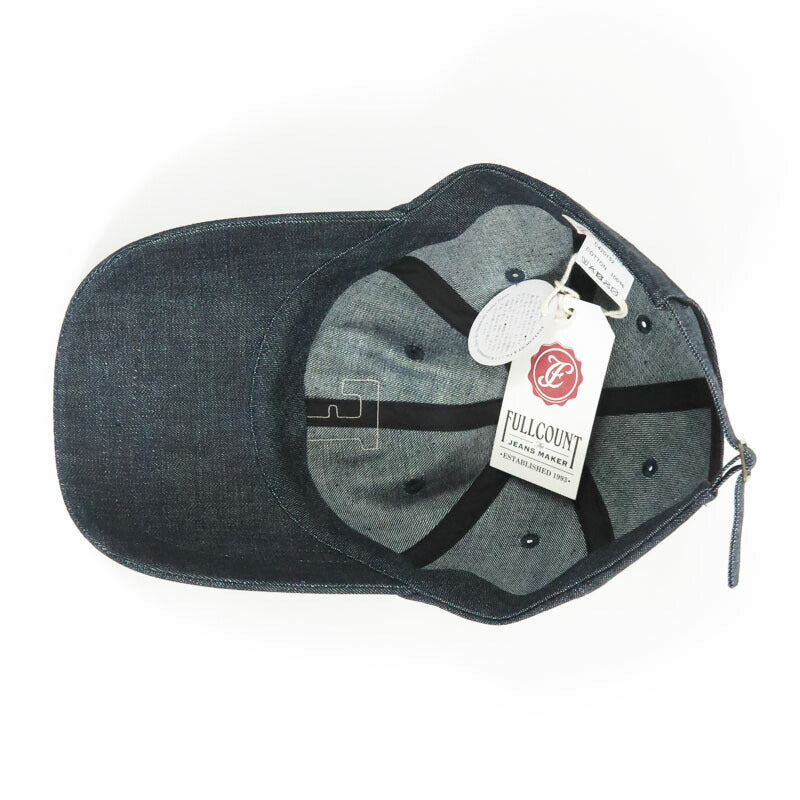 フルカウント FULLCOUNT デニム ベースボールキャップ 6PANEL LOW CROWN DENIM BASEBALL CAP 6843L【2025年秋冬新作】