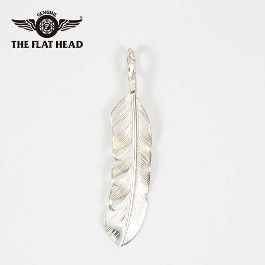 フラットヘッド THE FLAT HEAD シルバー925 ペンダントトップ ラフフェザー Mサイズ 右向き FN-JP-202 【2025年秋冬新作】
