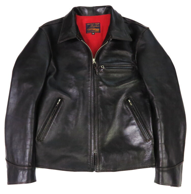 フラットヘッド THE FLAT HEAD ホースハイド シングル ライダース ジャケット 茶芯馬革 FN-LJ-HS005 【2025年秋冬新作】