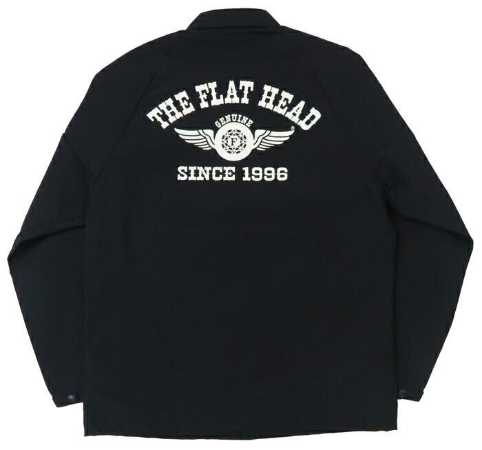 フラットヘッド THE FLAT HEAD 60/40クロス コーチジャケット FLYING WHEEL ロクヨンクロス FN-OJ-NC005 【2025年春夏新作】