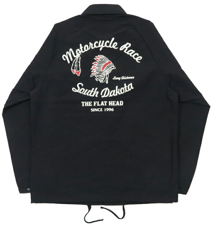フラットヘッド THE FLAT HEAD 60/40クロス コーチジャケット MOTORCYCLE RACE ロクヨンクロス FN-OJ-NC006 【2024-25年秋冬新作】