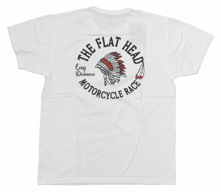 フラットヘッド THE FLAT HEAD 半袖 Ｔシャツ "MOTORCYCLE RACE" THCシリーズ FN-THC-048【2024年春夏新作】