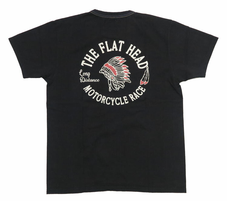 フラットヘッド THE FLAT HEAD 半袖 Ｔシャツ "MOTORCYCLE RACE" THCシリーズ FN-THC-048【2024年春夏新作】