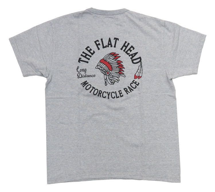 フラットヘッド THE FLAT HEAD 半袖 Ｔシャツ "MOTORCYCLE RACE" THCシリーズ FN-THC-048【2024年春夏新作】