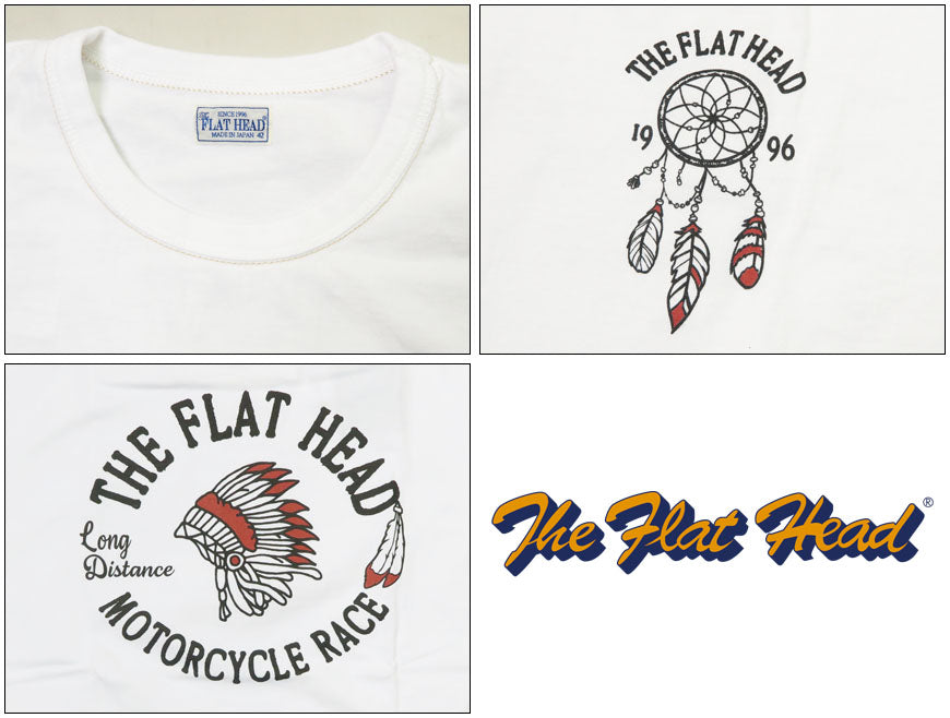 フラットヘッド THE FLAT HEAD 半袖 Ｔシャツ "MOTORCYCLE RACE" THCシリーズ FN-THC-048【2024年春夏新作】