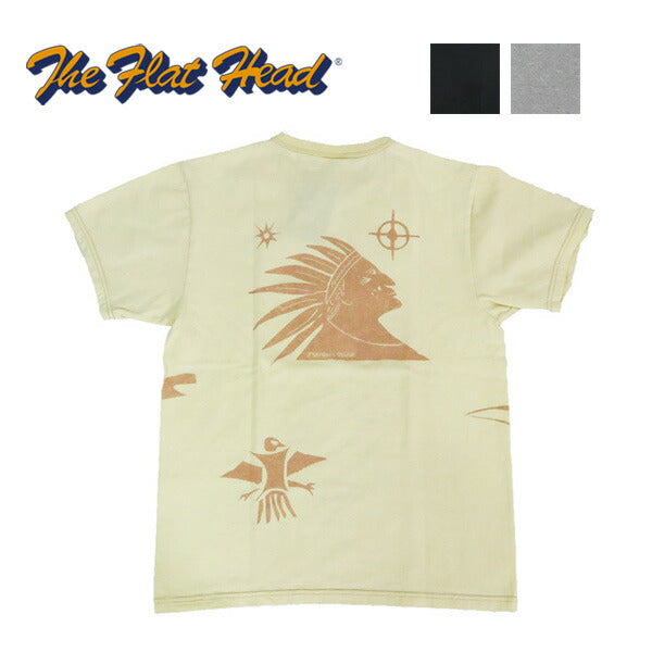 フラットヘッド THE FLAT HEAD 半袖  FRONTIER SPIRIT Ｔシャツ  FN-THC-051【2025年春夏新作】