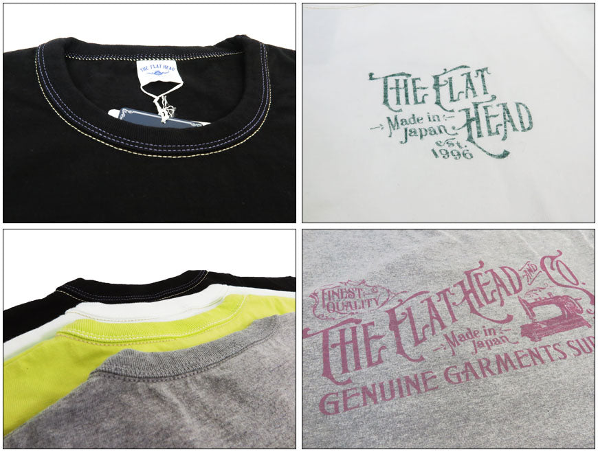 フラットヘッド THE FLAT HEAD 半袖  GEUINE GARMENTS Ｔシャツ  FN-THC-052【2025年春夏新作】