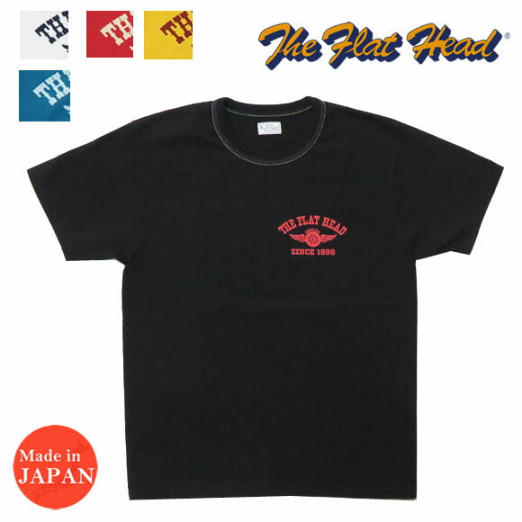 フラットヘッド THE FLAT HEAD 半袖 Ｔシャツ プリント FLYING WHEEL THCシリーズ FN-THC-202