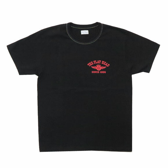 フラットヘッド THE FLAT HEAD 半袖 Ｔシャツ プリント FLYING WHEEL THCシリーズ FN-THC-202