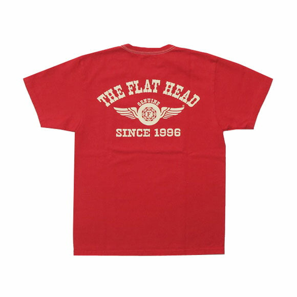 フラットヘッド THE FLAT HEAD 半袖 Ｔシャツ プリント FLYING WHEEL THCシリーズ FN-THC-202