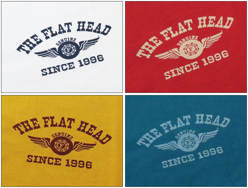 フラットヘッド THE FLAT HEAD 半袖 Ｔシャツ プリント FLYING WHEEL THCシリーズ FN-THC-202