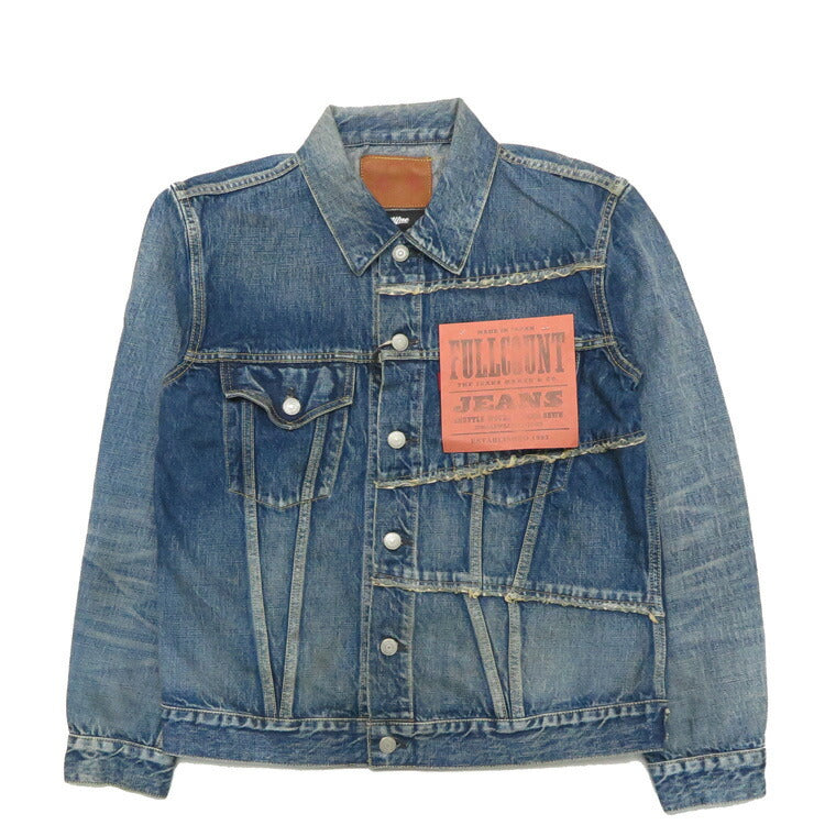 FULLCOUNT × MYne フルカウント × マイン リメイク デニム ジャケット Switching Denim Jacket "More Than Real" #G08FC101 13.7oz ジンバブエコットン