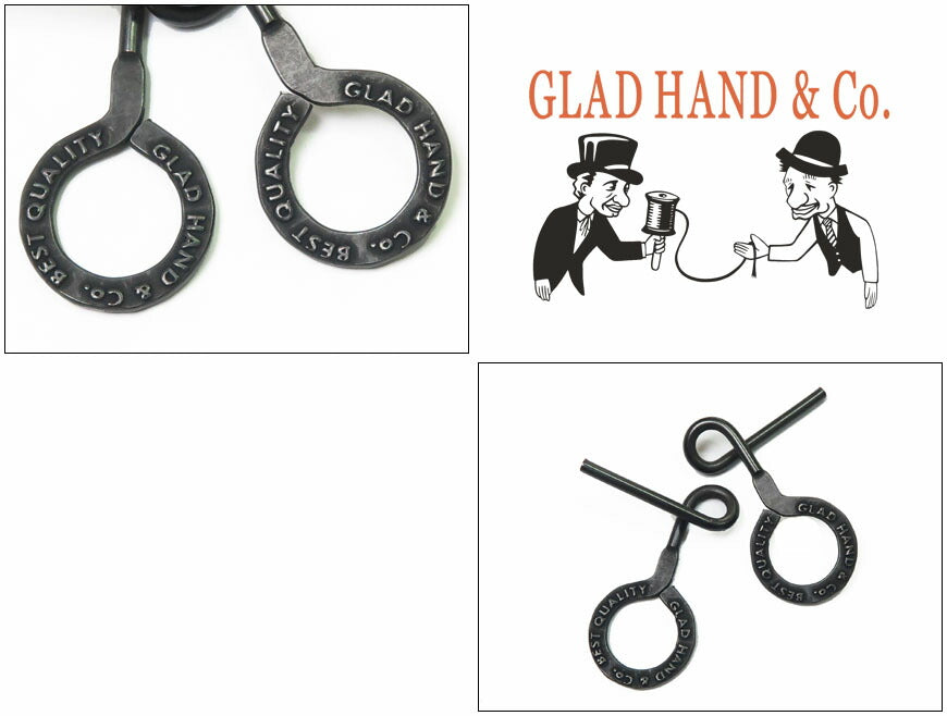 GLAD HAND グラッドハンド 知恵の輪 パズルリング キーホルダー PUZZLE RINGS KEY HOLDER【2024-25年秋冬新作】