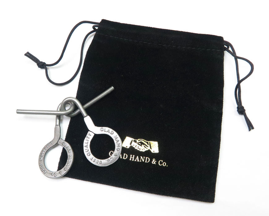 GLAD HAND グラッドハンド 知恵の輪 パズルリング キーホルダー PUZZLE RINGS KEY HOLDER【2024-25年秋冬新作】