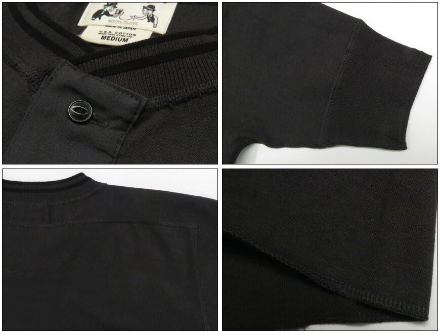 GLADHANDグラッドハンド半袖TシャツヘンリーネックU.S.AコットンRoyalClassシリーズGH-R-03【2022年春夏新作】