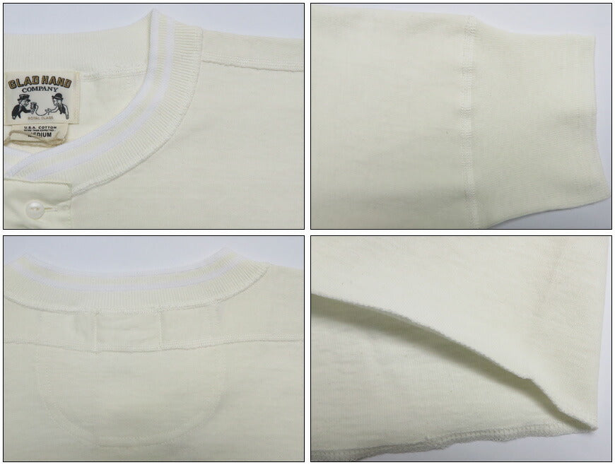 GLADHANDグラッドハンド半袖TシャツヘンリーネックU.S.AコットンRoyalClassシリーズGH-R-03【2022年春夏新作】