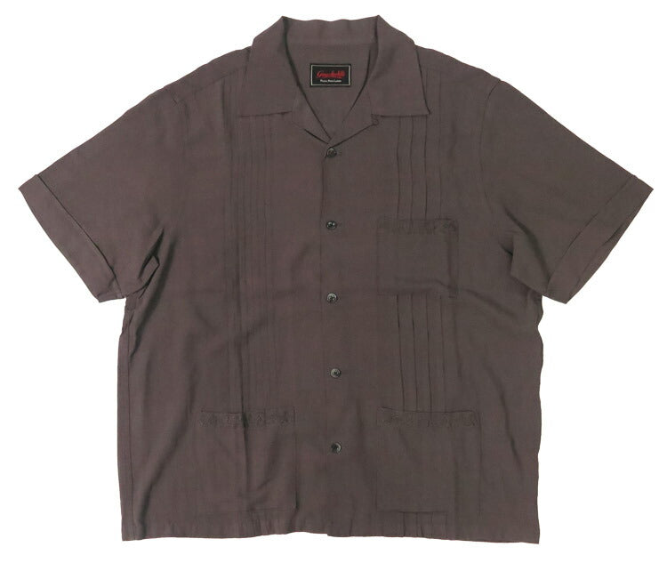 GANGSTERVILLE ギャングスタービル 半袖 レーヨン グアヤベラシャツ キューバシャツ RIPTIDE CLUB - S/S GUAYABERA SHIRTS GLAD HAND グラッドハンド GSV5114 【2025年春夏新作】