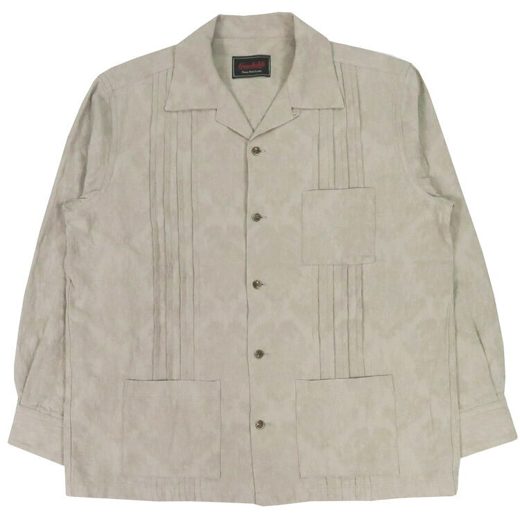 GANGSTERVILLE ギャングスタービル 長袖 コットンリネンジャガード キューバシャツ RIPTIDE CLUB グアヤベラシャツ GSV5307 GLAD HAND グラッドハンド 【2025年秋冬新作】