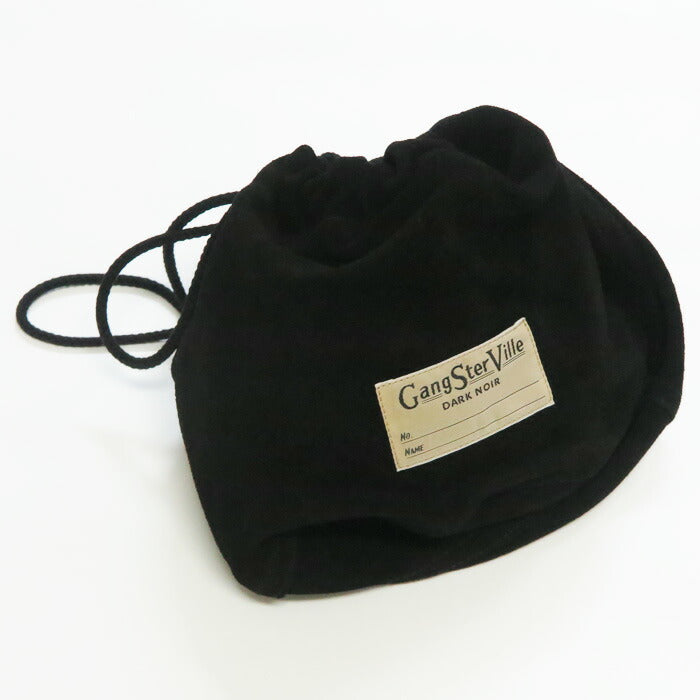 GANGSTERVILLE ギャングスタービル スエードレザー 巾着 バッグ LEATHER EFFECT BAG "DARK NOIR" SUEDE GLAD HAND グラッドハンド GSV53G05 【2025年秋冬新作】