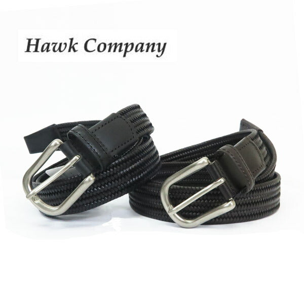 ホークカンパニー HAWK COMPANY メッシュ編み ボンデッドレザー ベルト メンズ レディース 1497【2025年春夏新作】