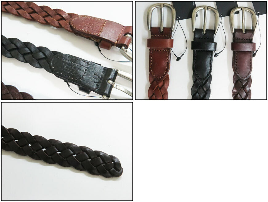 ホークカンパニー HAWK COMPANY メッシュ編み レザー ベルト 牛革 メンズ レディース 1498