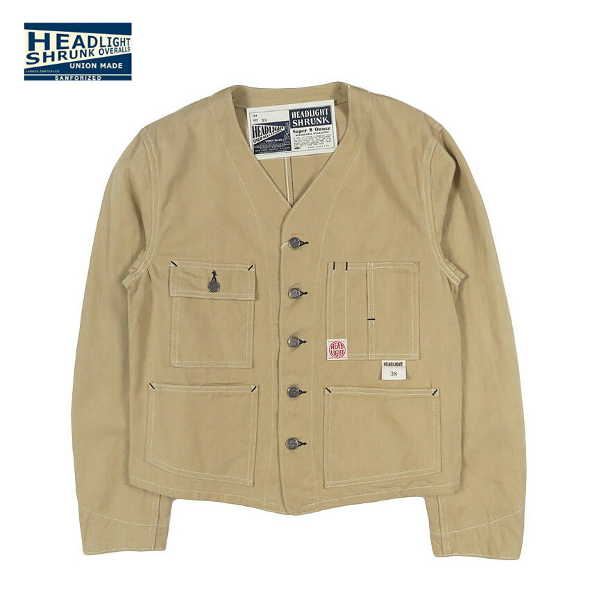 HEADLIGHT ヘッドライト ランダムヘリンボーンツイルワークベスト 10oz. RANDOM HBT WORK VEST SUGAR CANE シュガーケーン HD15909 【2026年春夏新作】