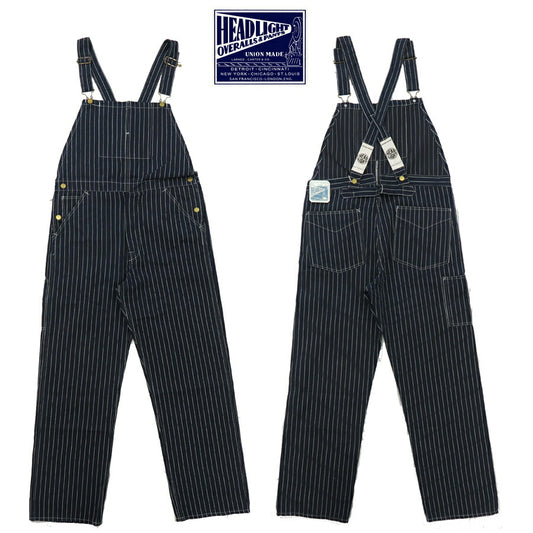 HEADLIGHT ヘッドライト 実名復刻 8oz SPECIAL WOVEN STRIPE DENIM LOW BACK オーバーオール サロペット ツナギ SUGAR CANE シュガーケーン HD42498 【2024-25年秋冬新作】