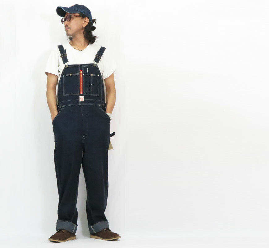 HEADLIGHTヘッドライト実名復刻8ozSPECIALWOVENSTRIPEDENIMLOWBACKオーバーオールサロペットツナギSUGARCANEシュガーケーンHD42498