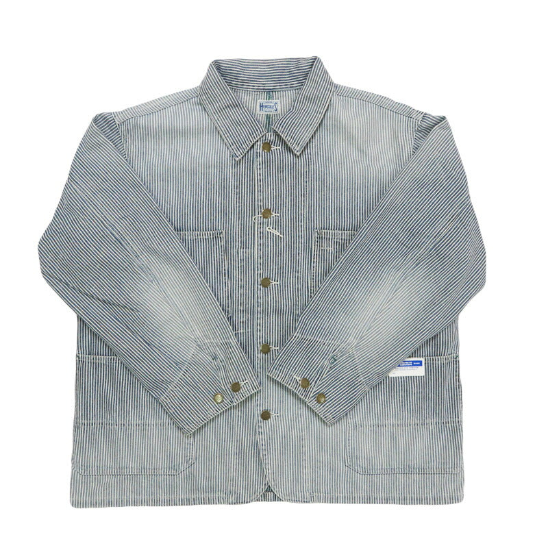 UNION HERCULES MADE ユニオン ヘラクレス メイド チョアジャケット ユーズドウォッシュ ヒッコリー by JOHNBULL ジョンブル HE251L01-211【2025年秋冬新作】