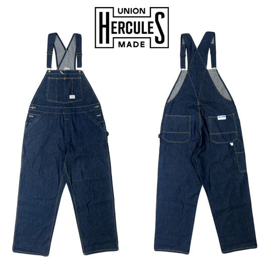 UNION HERCULES MADE ユニオン ヘラクレス メイド 10ozデニム オーバーオール by JOHNBULL ジョンブル HE251P01-010 【2025年春夏新作】