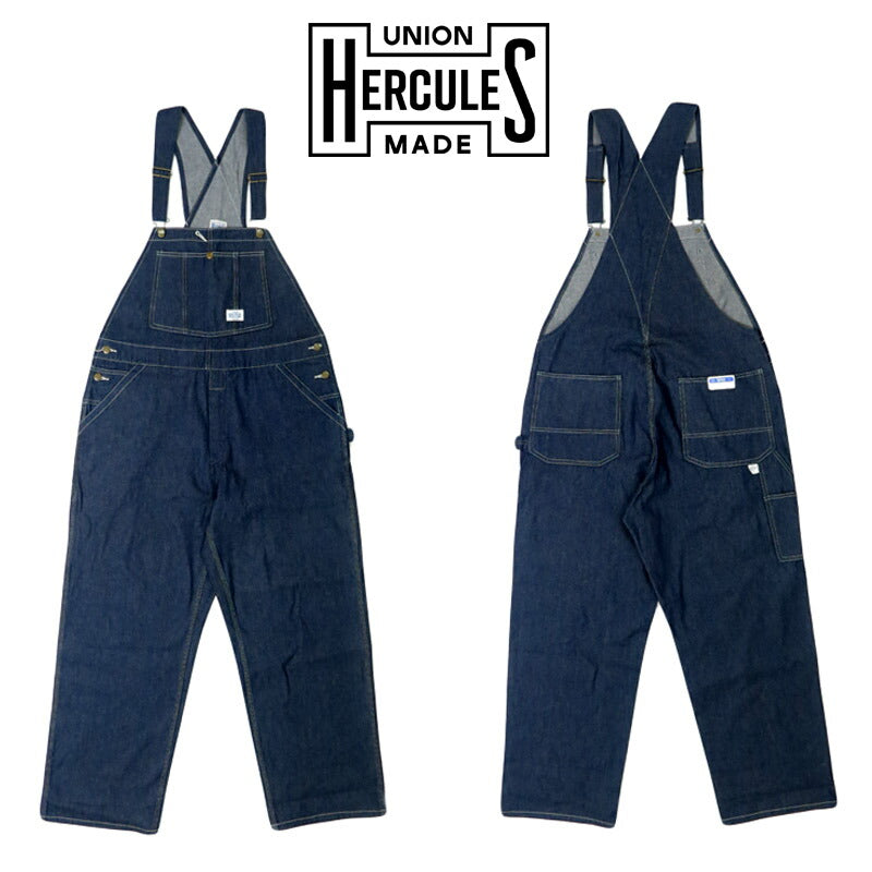 UNION HERCULES MADE ユニオン ヘラクレス メイド 10ozデニム オーバーオール by JOHNBULL ジョンブル HE251P01-010 【2025年春夏新作】