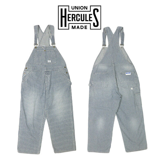 UNION HERCULES MADE ユニオン ヘラクレス メイド 10ozデニム オーバーオール ヒッコリー by JOHNBULL ジョンブル HE251P01-211【2025年秋冬新作】