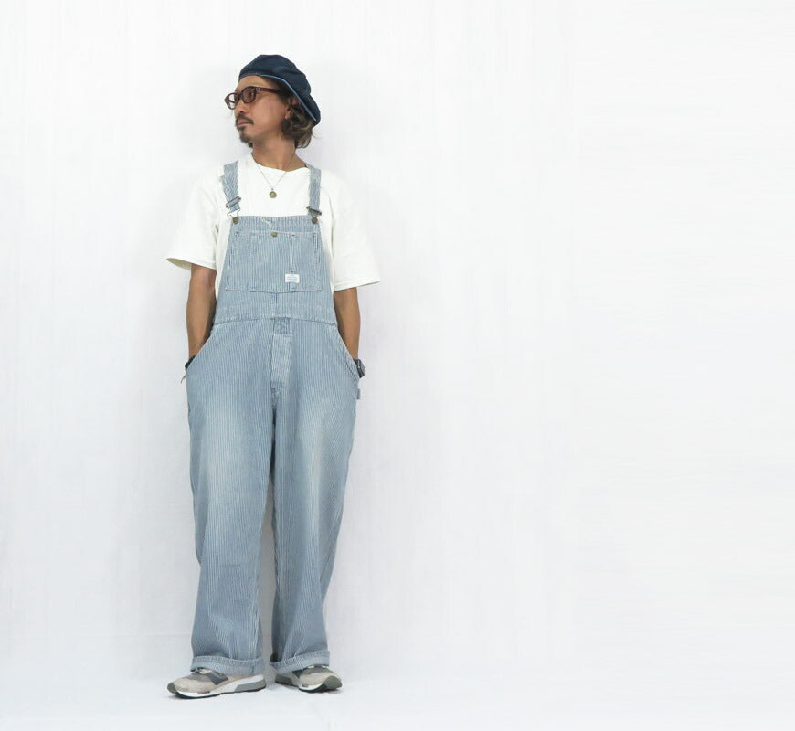 UNION HERCULES MADE ユニオン ヘラクレス メイド 10oz ヒッコリー  オーバーオール ユーズドウォッシュ by JOHNBULL ジョンブル HE251P01-211【2025年秋冬新作】