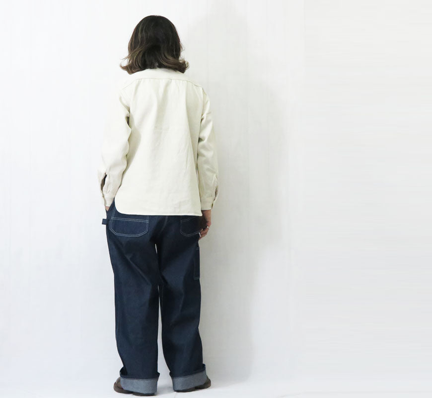 UNION HERCULES MADE ユニオン ヘラクレス メイド ハーフZIPシャツ ナチュラル by JOHNBULL ジョンブル HE251S03-003【2025年秋冬新作】