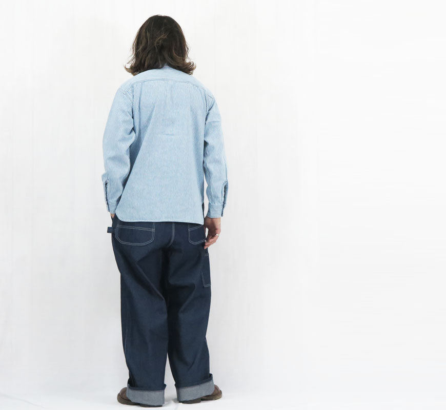 UNION HERCULES MADE ユニオン ヘラクレス メイド ハーフZIPシャツ ヒッコリーストライプ by JOHNBULL ジョンブル HE251S03-211【2025年秋冬新作】