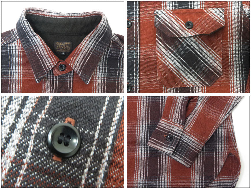 デラックスウェア DELUXEWARE OMBRE HEAVY NEL SHIRT オンブレー ヘビー ネルシャツ ユニオンスペシャル HV-59 【2025年秋冬新作】