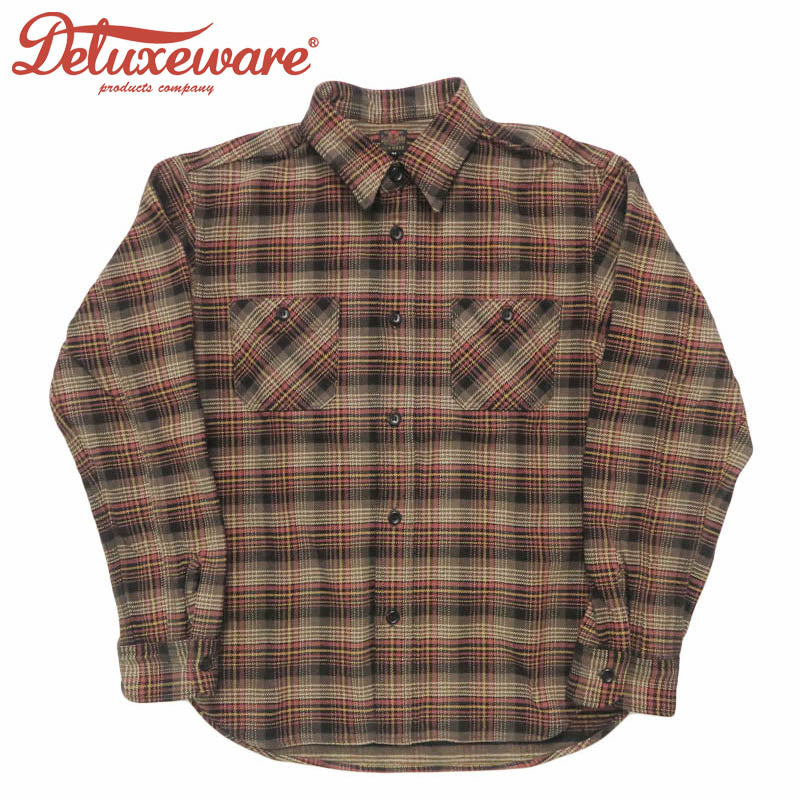 デラックスウェア DELUXEWARE MULTCH CHECK NEL マルチチェック ネルシャツ ユニオンスペシャル HV-60 【2025年秋冬新作】