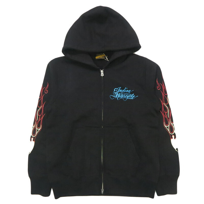 インディアンモーターサイクルIndianMotorcycle長袖プリントフルジップパーカー